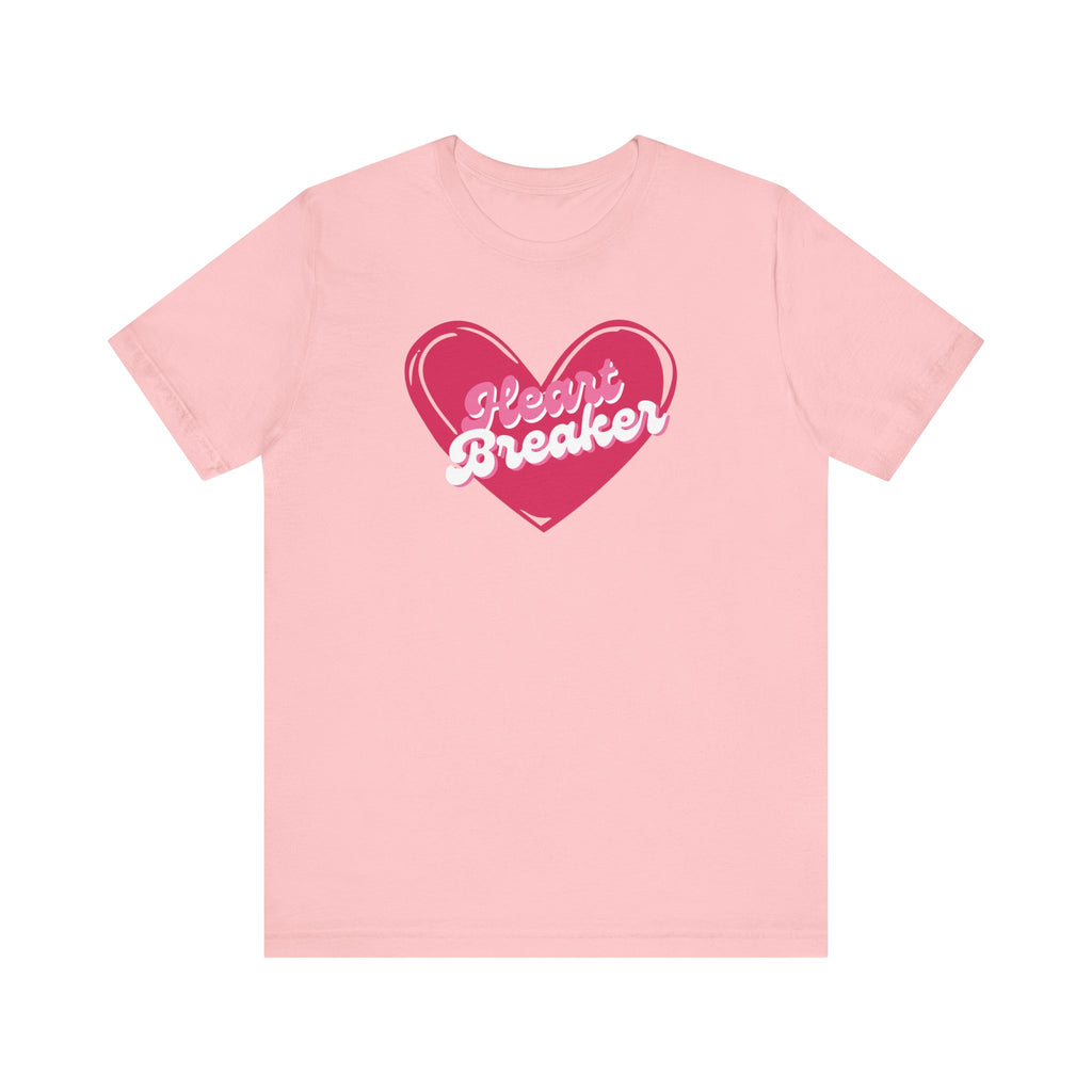 Cute Womens Valentines Day Tshirt that says Heart Breaker, anti-Valentines day shirt